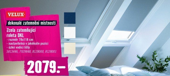 Zatemňovací roleta Velux