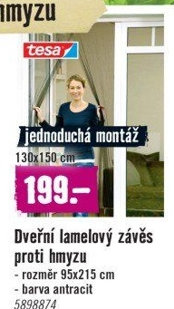 Lamelová síť do dveří