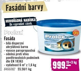 Fasádní barva Prolux