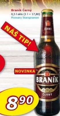 Pivo černé Braník