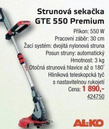 Sekačka strunová elektrická Al-Ko GTE 550 Premium
