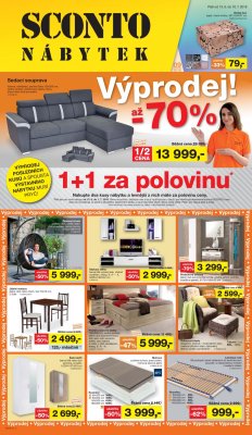 akční leták Sconto nábytek 13.6.2018-10.7.2018