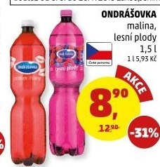 Voda ochucená Ondrášovka
