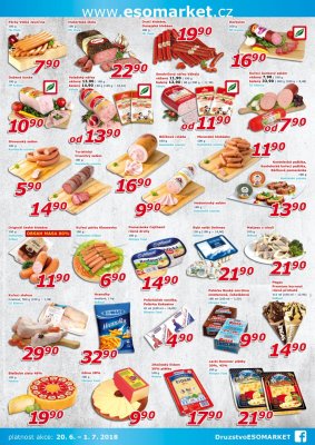akční leták ESO MARKET 20.6.2018-1.7.2018