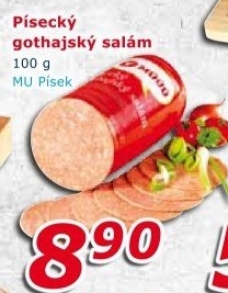 Salám Gothaj Maso uzeniny Písek
