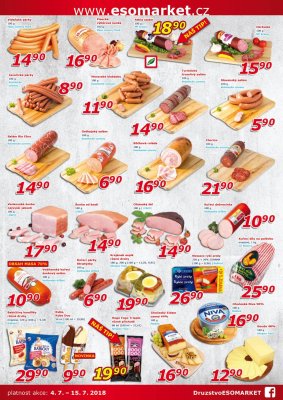 akční leták ESO MARKET 4.7.2018-15.7.2018