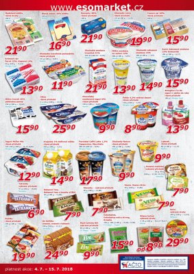 akční leták ESO MARKET 4.7.2018-15.7.2018