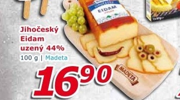 Sýr Eidam uzený 44% Jihočeský Madeta