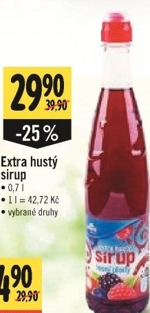 Sirup Extra hustý Albert Quality