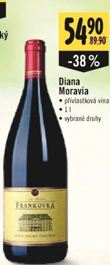 Víno Diana Moravia - přívlastkové