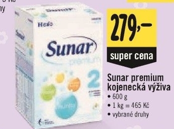 Kojenecké mléko Premium Sunar