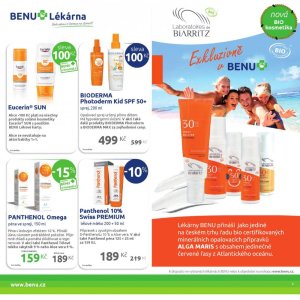 akční leták BENU Lékárna 1.7.2018-31.8.2018