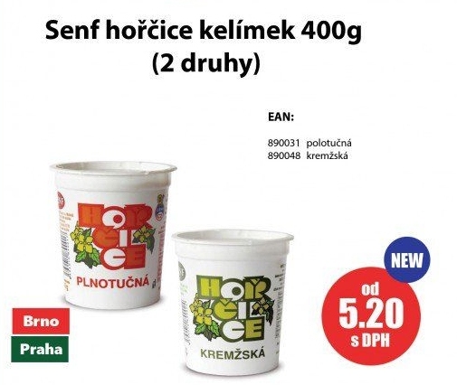 Hořčice plnotučná Senf