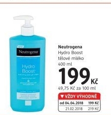 Tělové mléko Hydro Boost Neutrogena
