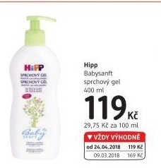 Sprchový gel dětský Baby Hipp