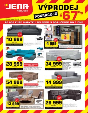 akční leták Jena nábytek 16.7.2018-29.7.2018