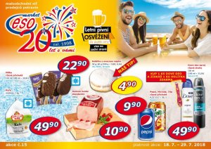 akční leták ESO MARKET 18.7.2018-29.7.2018
