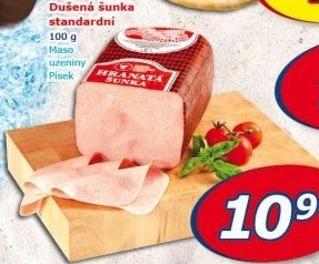 Šunka dušená hranatá Maso uzeniny Písek