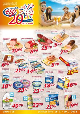 akční leták ESO MARKET 18.7.2018-29.7.2018