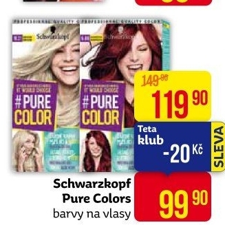Barva na vlasy Pure Color Schwarzkopf - Teta drogerie akcniletaky.com