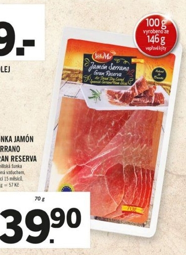 Šunka Gran Reserva Jamón Serrano Sol&amp