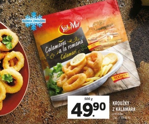 Kroužky kalamárové mražené Sol&amp