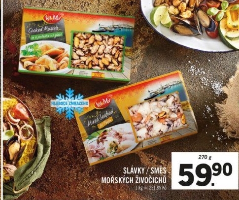 Mušle slávky mražené Sol&amp