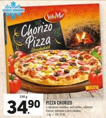 Pizza mražená Sol&amp