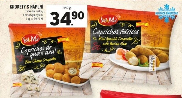 Krokety plněné mražené Sol&amp