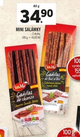 Minisalámy španělské Canitas Sol&amp