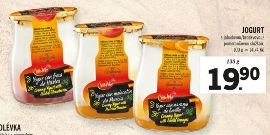 Ochucený jogurt Sol&amp