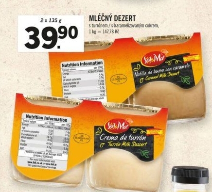 Dezert mléčný Sol&amp