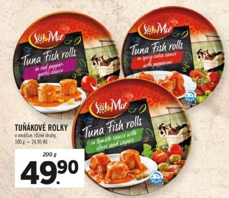 Tuňákové rolky v omáčce Sol&