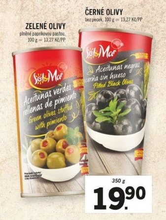 Olivy plněné Sol&amp
