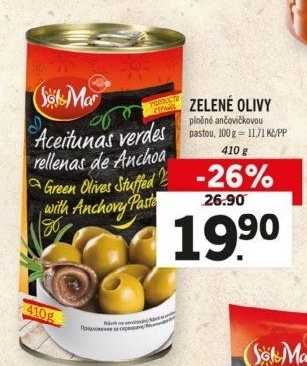 Olivy plněné Sol&amp