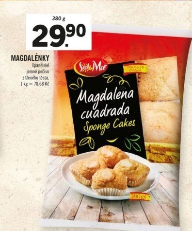 Košíčky z třeného těsta Magdalena Cuadrada Sol&amp