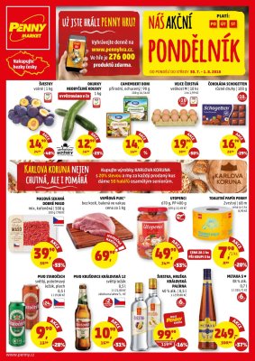 akční leták Penny Market 30.7.2018-1.8.2018