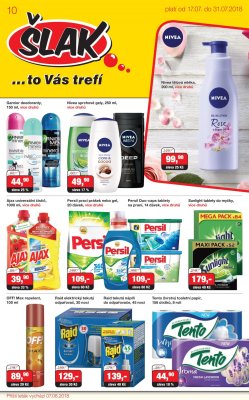 akční leták Šlak drogerie 17.7.2018-31.7.2018