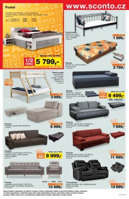 akční leták Sconto nábytek 1.8.2018-21.8.2018