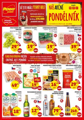 akční leták Penny Market 6.8.2018-8.8.2018