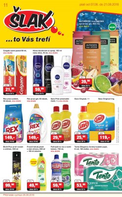 akční leták Šlak drogerie 7.8.2018-21.8.2018