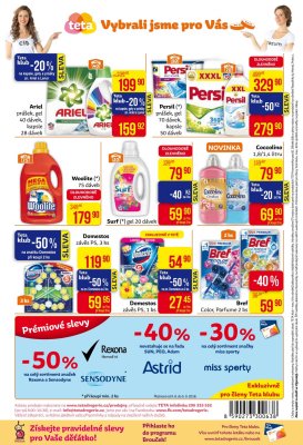 akční leták Teta drogerie 9.8.2018-18.8.2018