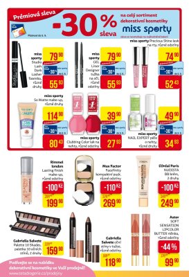 akční leták Teta drogerie 9.8.2018-18.8.2018