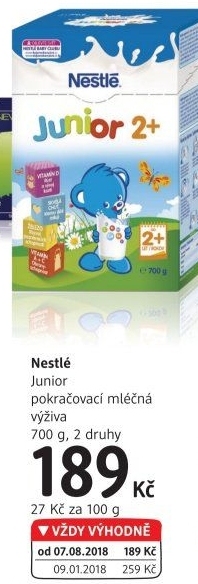 Výživa mléčná Junior Nestlé