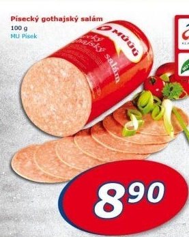 Salám Gothaj Maso uzeniny Písek
