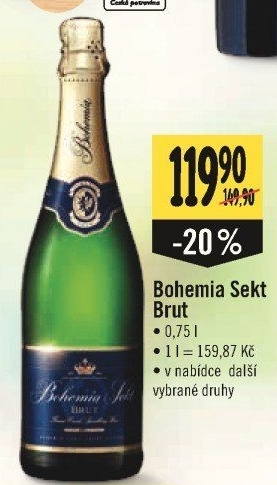 Bohemia Sekt Brut - Albert akcniletaky.com