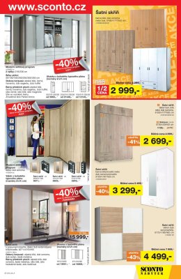 akční leták Sconto nábytek 22.8.2018-4.9.2018