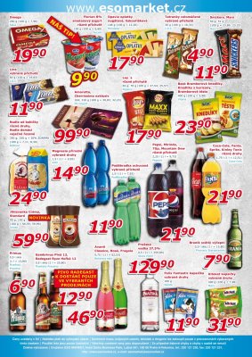 akční leták ESO MARKET 29.8.2018-9.9.2018