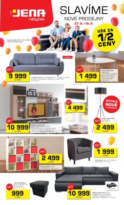 akční leták Jena nábytek 27.8.2018-16.9.2018