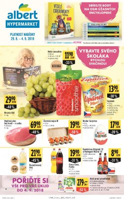 akční leták Albert 29.8.2018-4.9.2018
